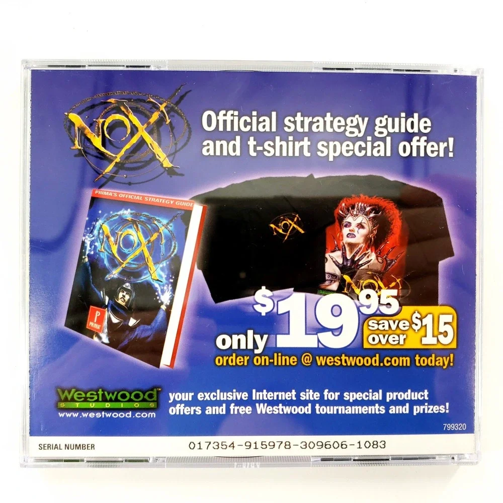 Nox (PC, 2000) Complete No Big Box Mint Discs